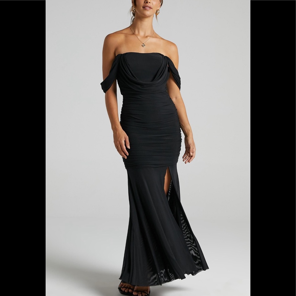 Black maxi dress